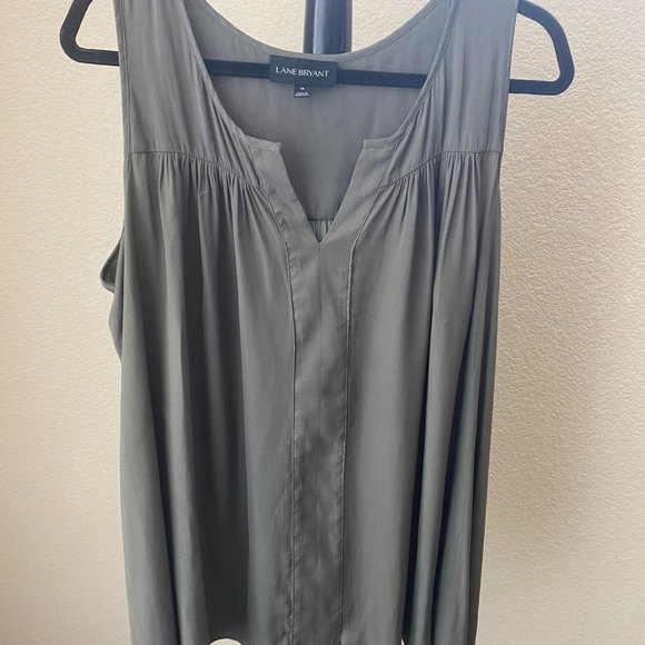 LANE BRYANT  Green, Sleeveless, Tank Top - Picture 1 of 5